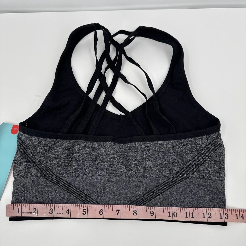 New Balance Gray Racer Back Sports Bra‎ Women's Size X-Large New Activewear